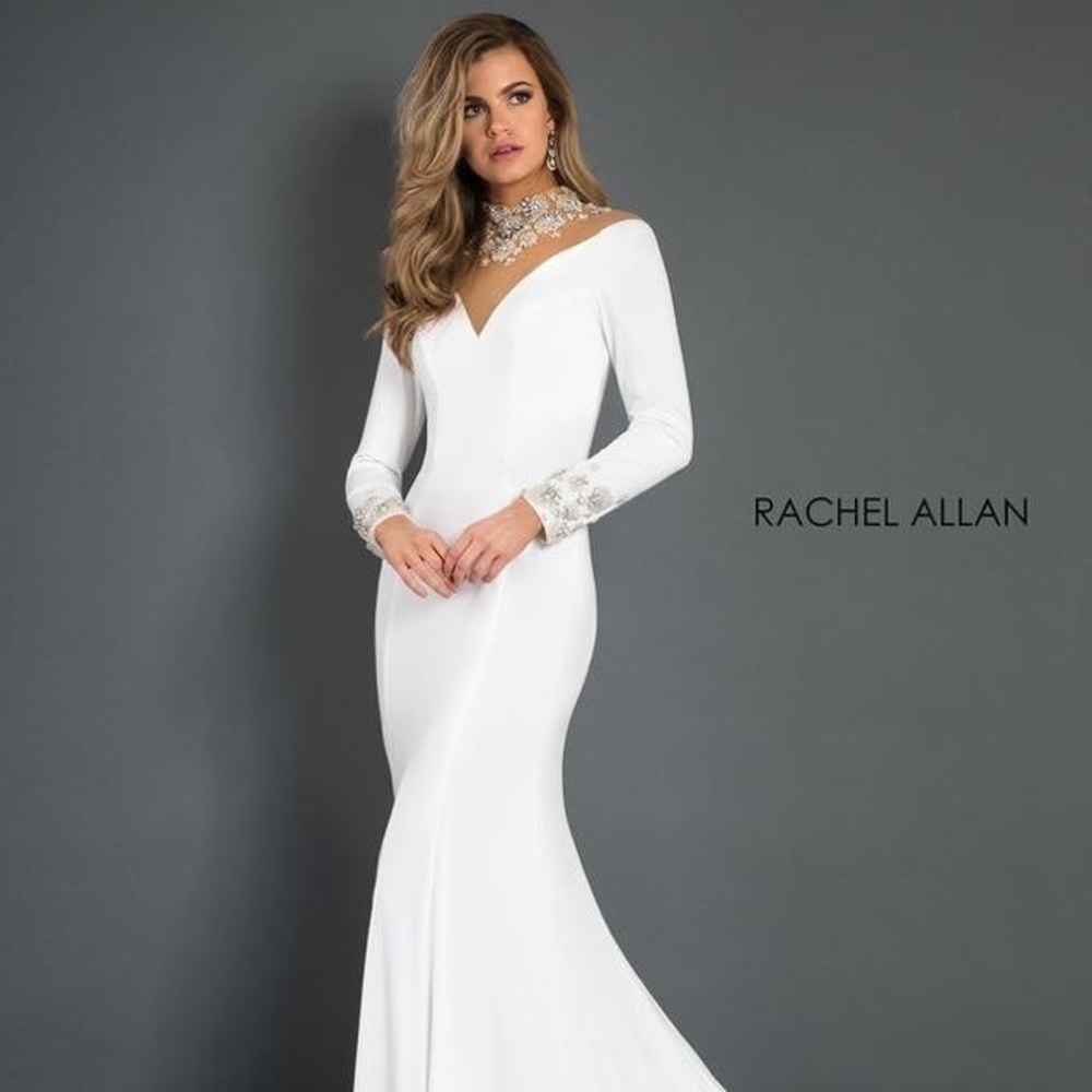 White Rachel Allan Gown